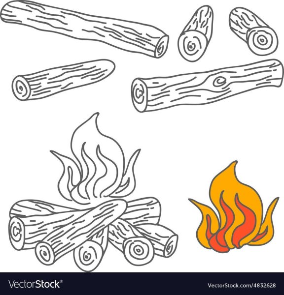 Трафарет дрова