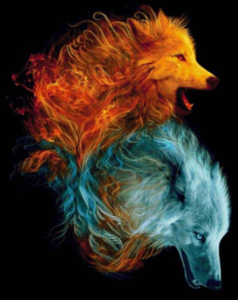 Огненный и ледяной волк