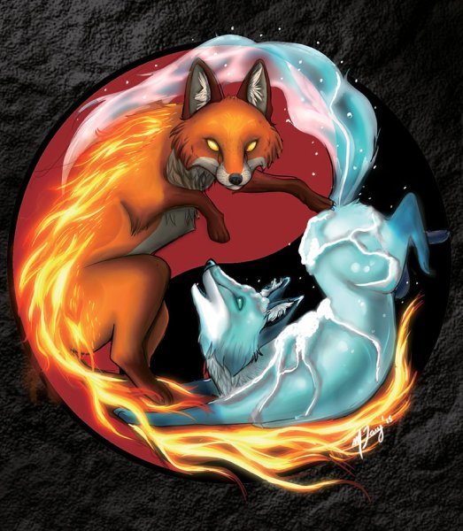 Китсуне Лис стихий