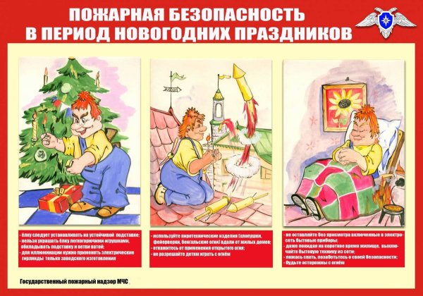Памятка по пожарной безопасности в новогодние праздники для детей