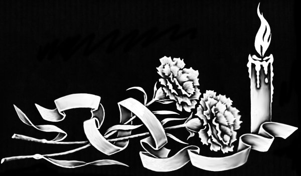 Две гвоздики и свеча