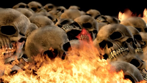 Череп в огне