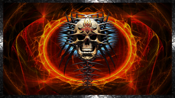 Огненный череп