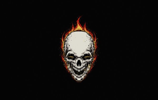 Огненный череп