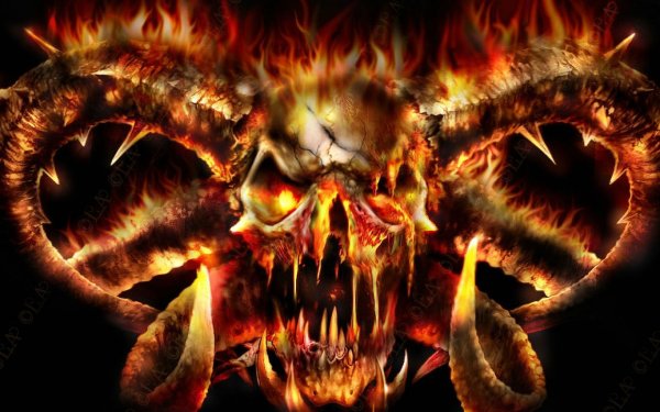 Огненный скелет