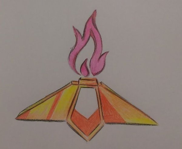 Вечный огонь рисунок