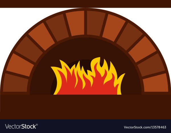 Аппликация огонь в печи