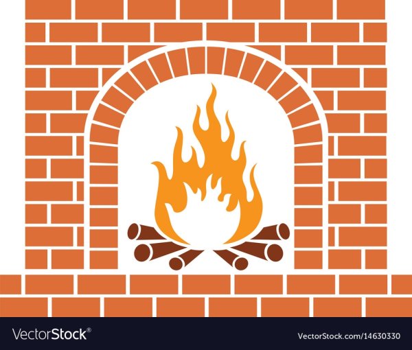 Трафарет огня для камина