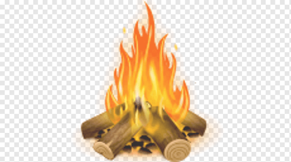 Огонь с дровами для детей