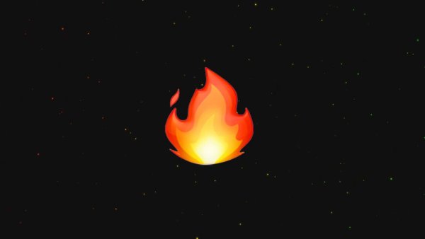 ЭМОДЖИ огонь Apple