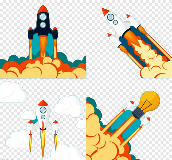 Пламя из ракеты