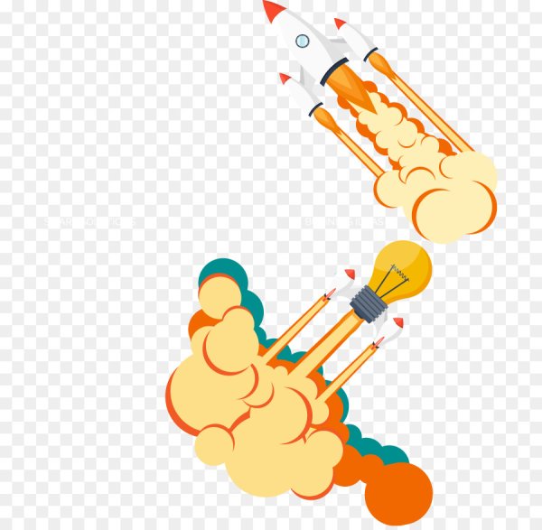 Запуск ракеты вектор