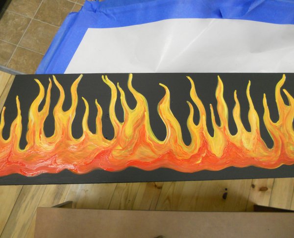 Пламя красками