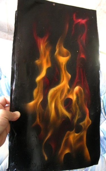 Пламя красками