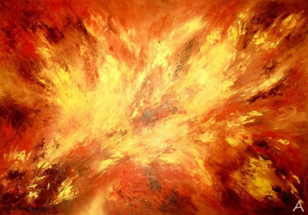 Пламя живопись