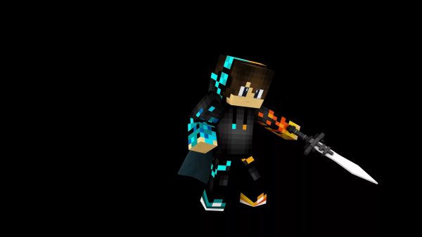 Майнкрафт на черном фоне