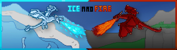 Майнкрафт лёд и пламя драконы