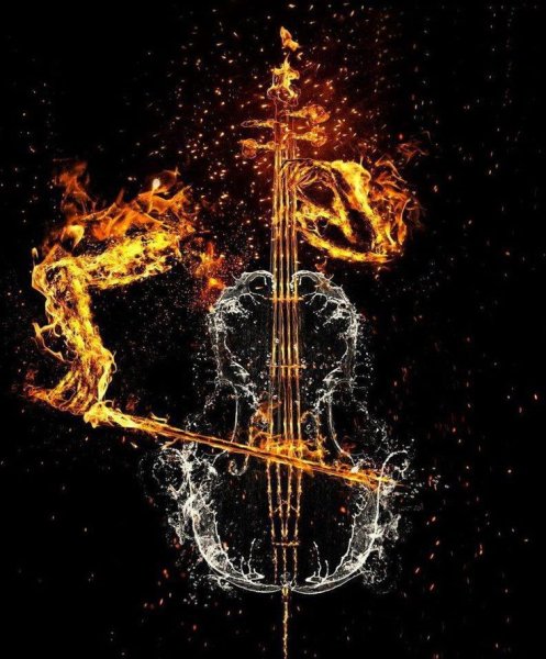 Музыкальные инструменты огонь