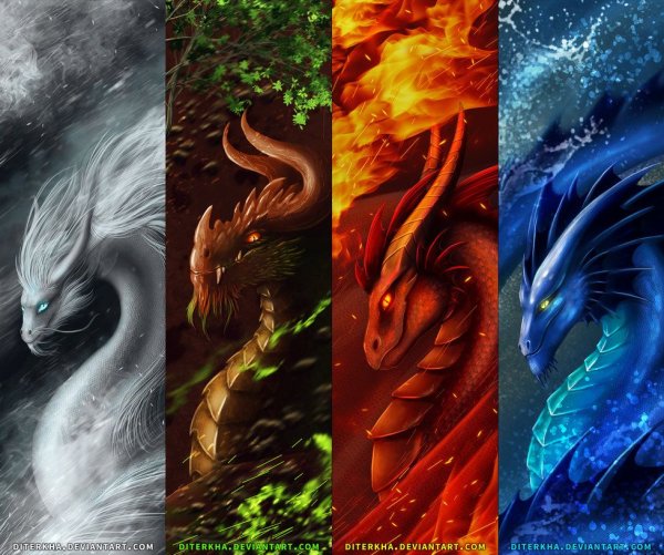 Картинки драконов огонь и вода (69 фото) » Картинки и статусы про  окружающий мир вокруг
