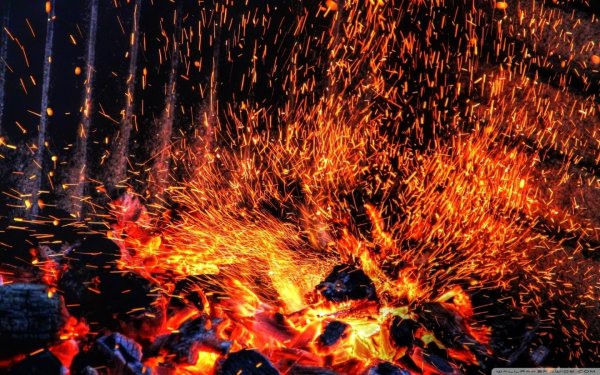 Горящий пепел