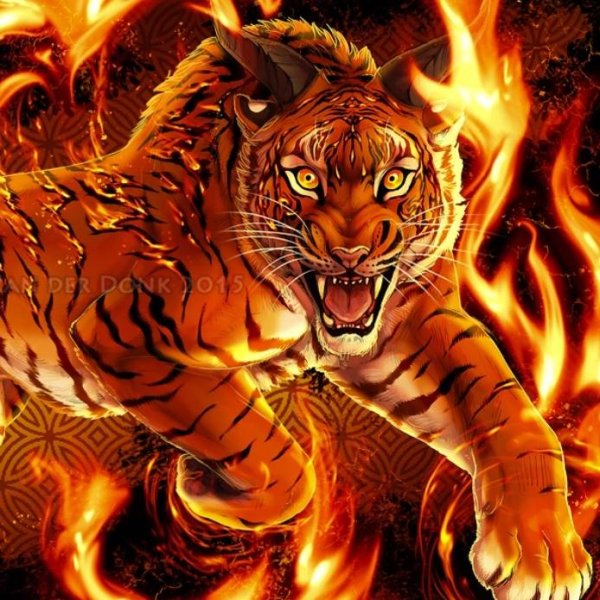 Тигр в огне