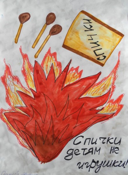 Рисунок на тему огонь