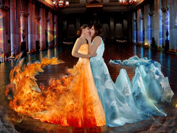 Девушка лед и пламя