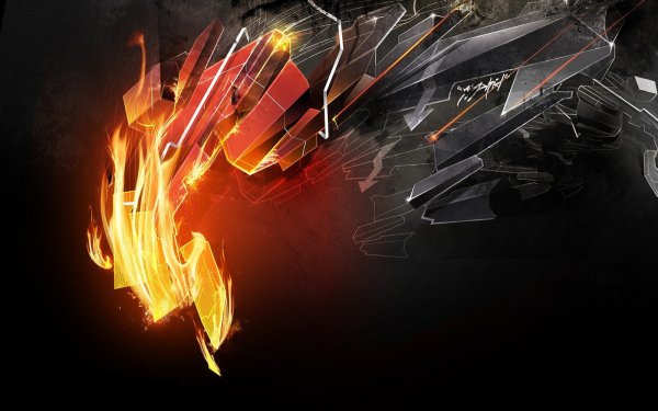 Картинки на рабочий стол на весь экран абстракция огонь