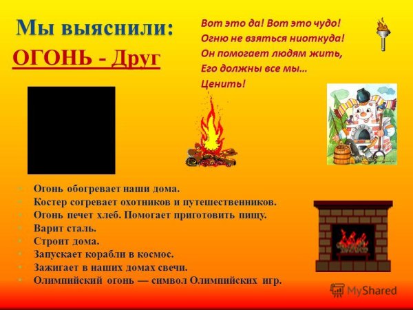 Огонь друг или враг человека