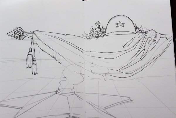 Война рисунок карандашом