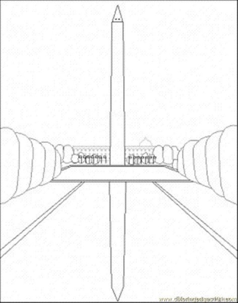 Монумент Вашингтона рисунок