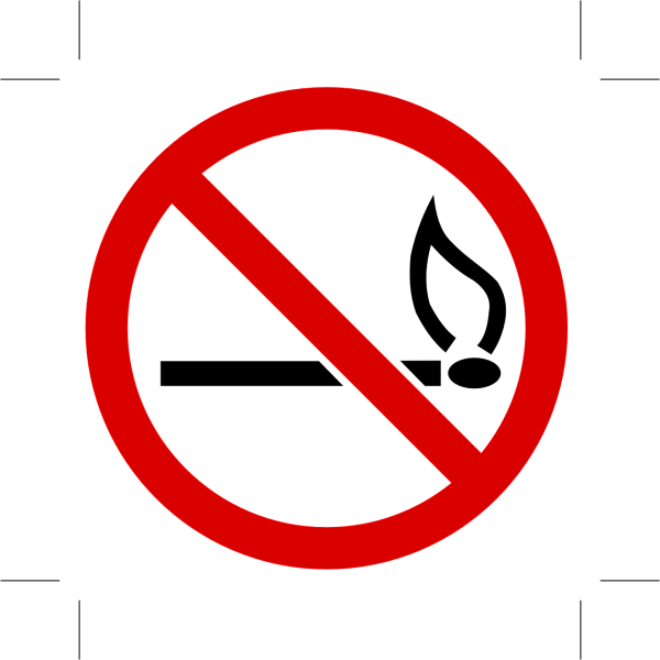 Знак костер запрещен