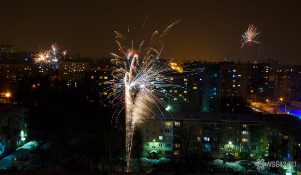 Салют в Кемерово на новый год 2020