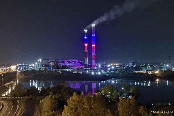 Кемерово Кузбасс ночью