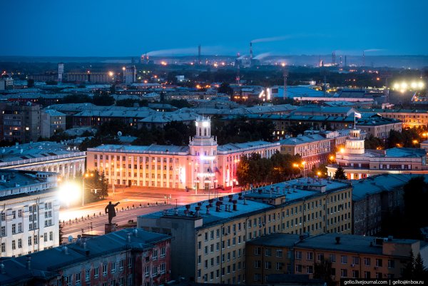 Кемерово с птичьего полета