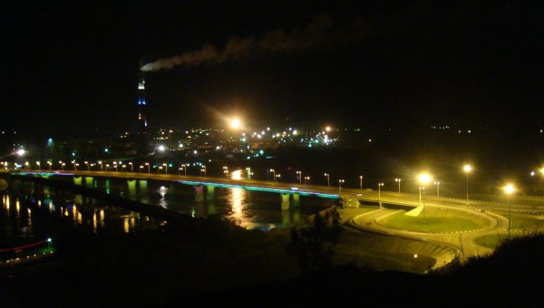 Ночной Кемерово Кузнецкий мост
