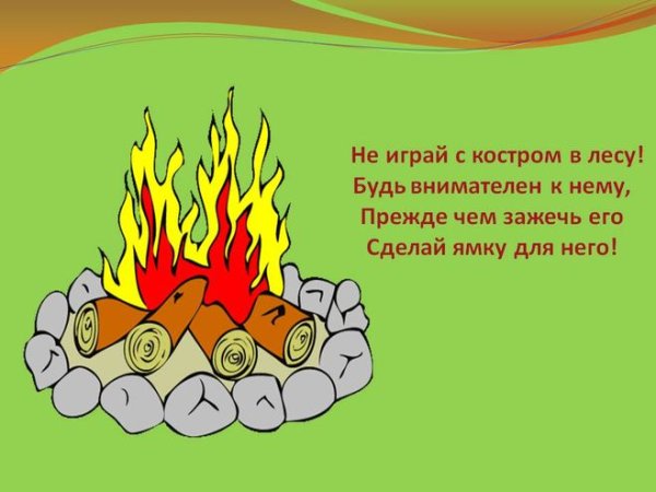 Безопасное разведение костра в лесу