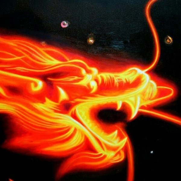 Огонь в виде дракона