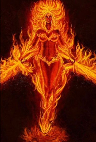 Женщина огонь