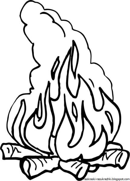 Костер рисунок