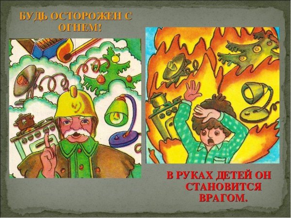 Плакаты огонь друг огонь враг для детей