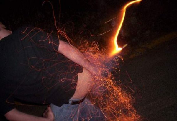 Бенгальский огонь в заднице