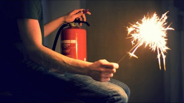 Пожар от пиротехники