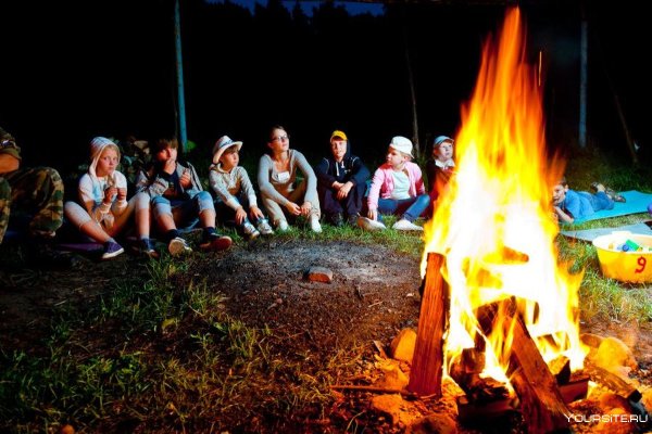 Орлёнок детский лагерь костер