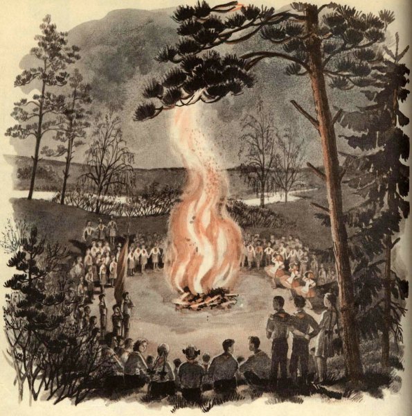 Пионерский костер СССР