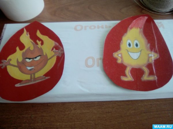 Рисование огонь добрый и злой