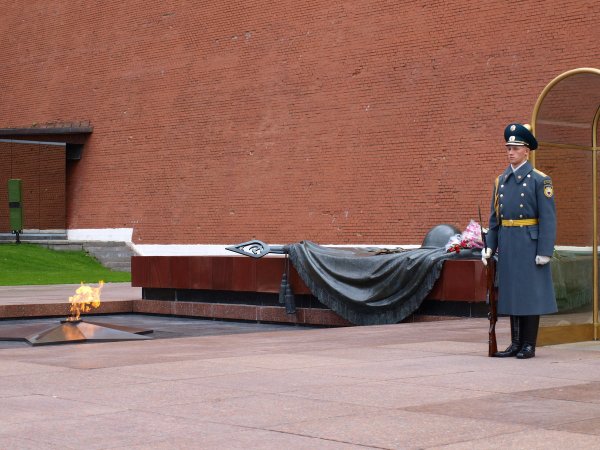 Почётный караул у вечного огня в Москве