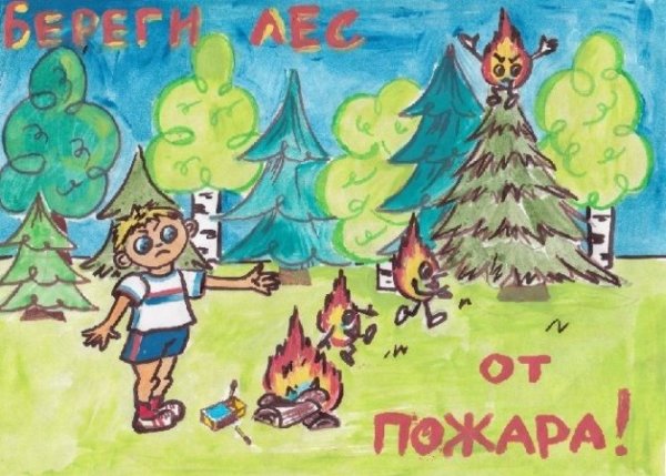 Предупреждение пожаров от шалости детей с огнем рисунки