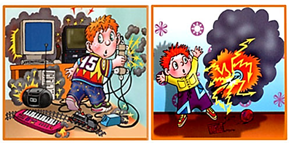 Опасность электроприборов для детей