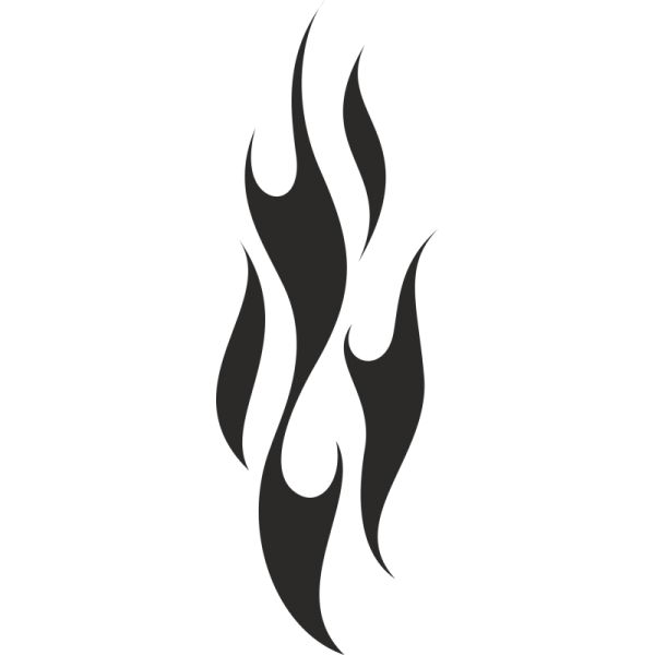 Трафарет пламя